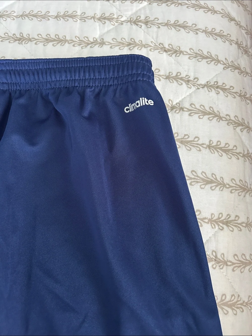 adidas Royal Blue Athletic Shorts with White Trim